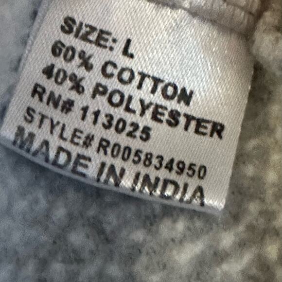 NETFLIX WINE & AMAZON PRME STATEMENT PULLOVER LS GRAY -BLACK LARGE COMFY LARGE - Picture 10 of 11